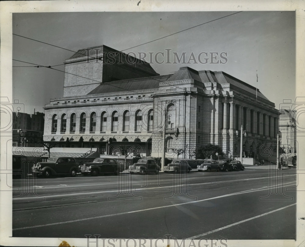 1945 Press Photo War Memorial Opera House, San Francisco, California - ftx00682