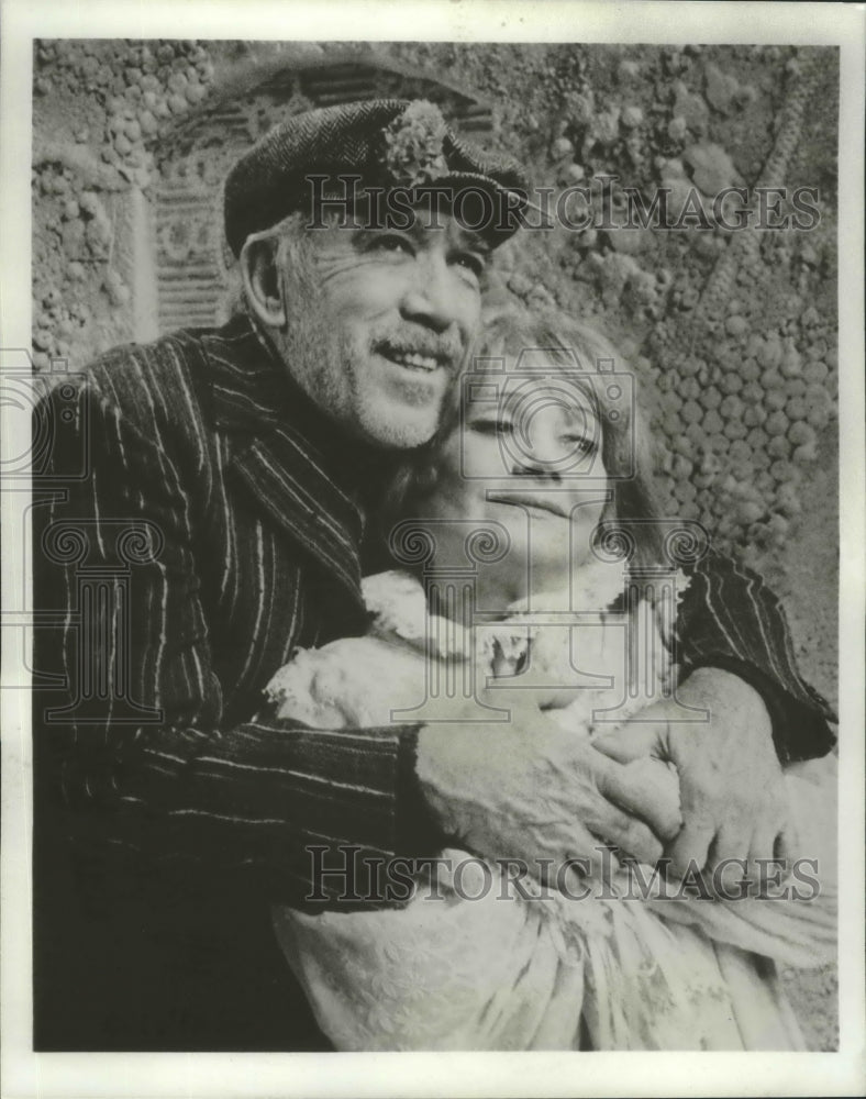 1983 Press Photo Actors Anthony Quinn, Lila Kedrova in &quot;Zorba&quot; Play - ftx02549- Historic Images