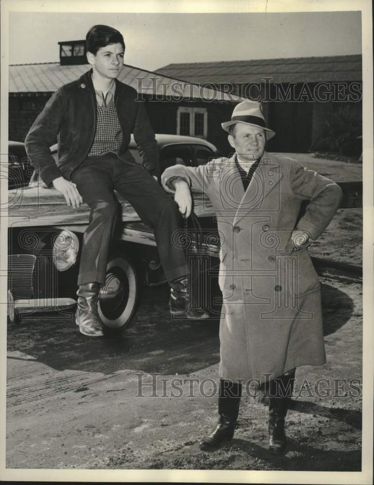 1939 Press Photo Alfred Sande with his stepfather Earl Sande in Belmont- Historic Images