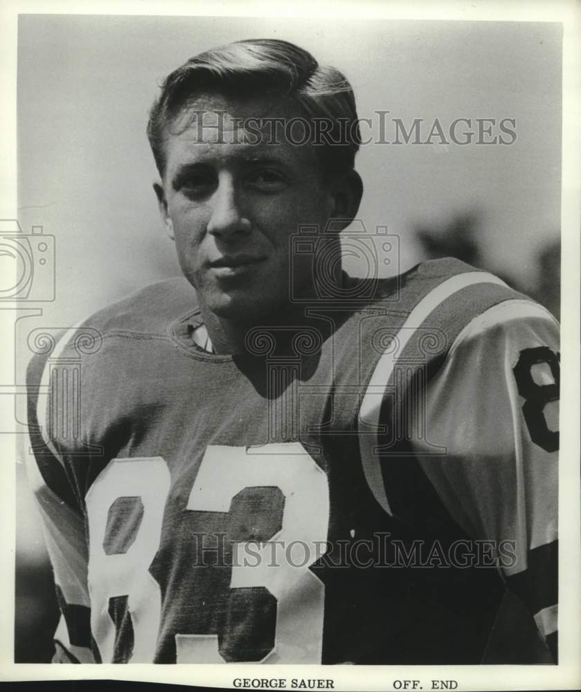 Press Photo American football player George Sauer of the New York Jets- Historic Images