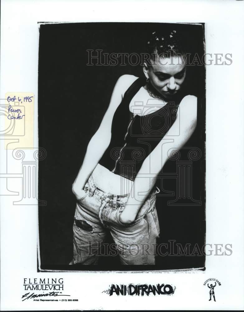 1995 Press Photo Performer Ani Difranko - ftx03433- Historic Images