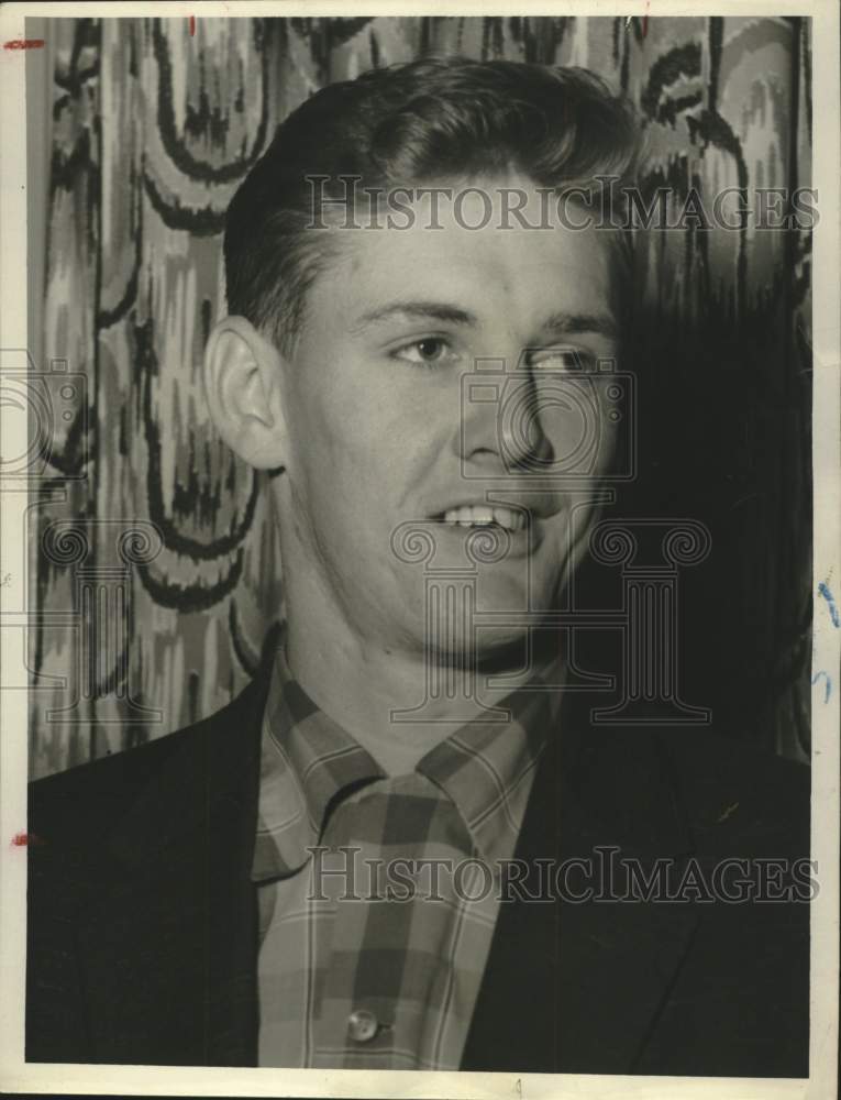 1955 Press Photo Baseball Pitcher John Kucks - ftx03610- Historic Images