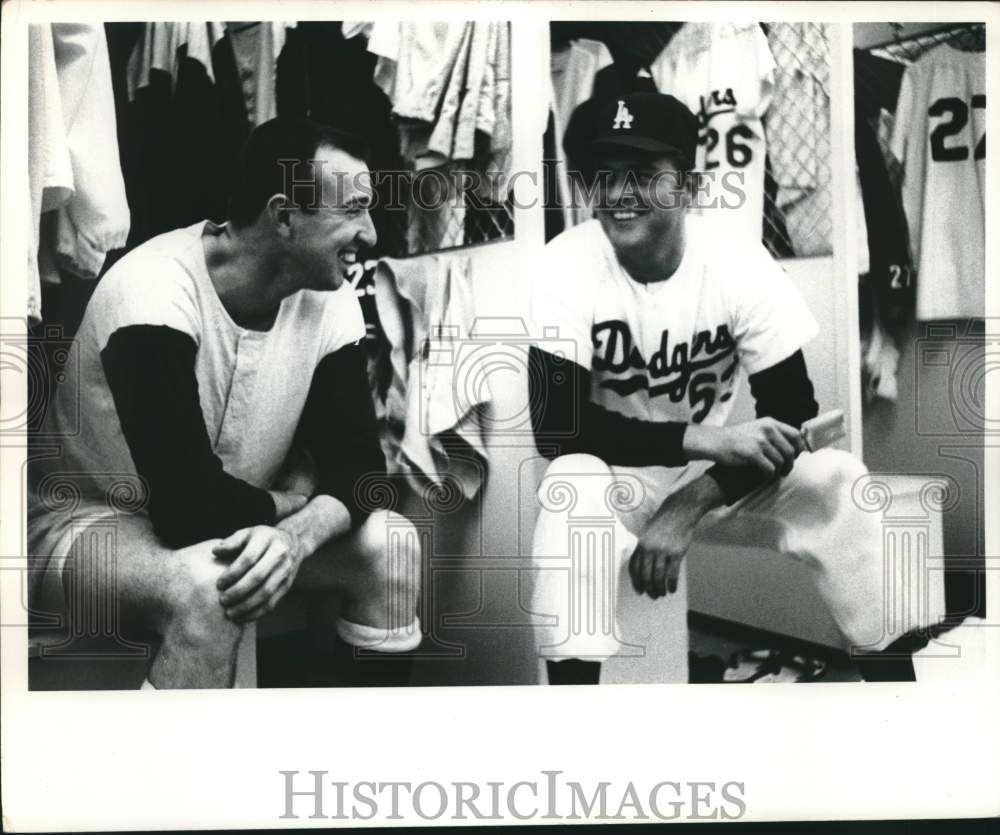 1965 Press Photo Don Drysdale and Claude Osteen of Los Angeles Dodgers- Historic Images