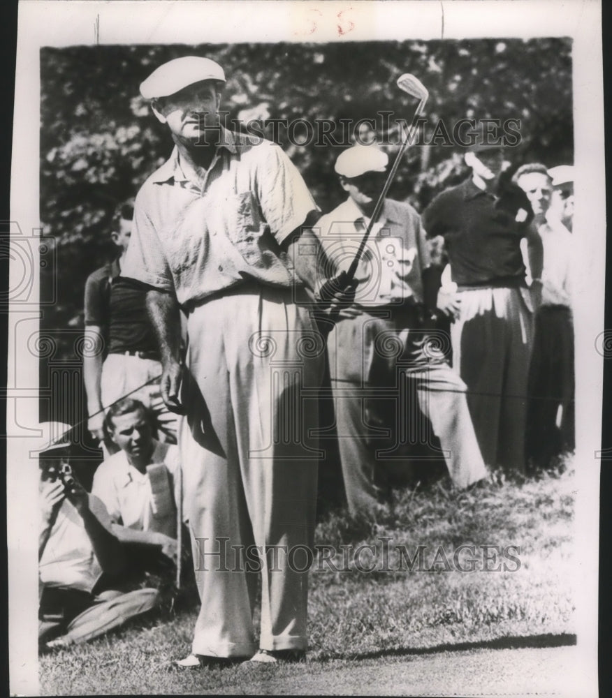 1952 Press Photo Golfer Lloyd Mangrum plays Big Springs in PGA tourney- Historic Images