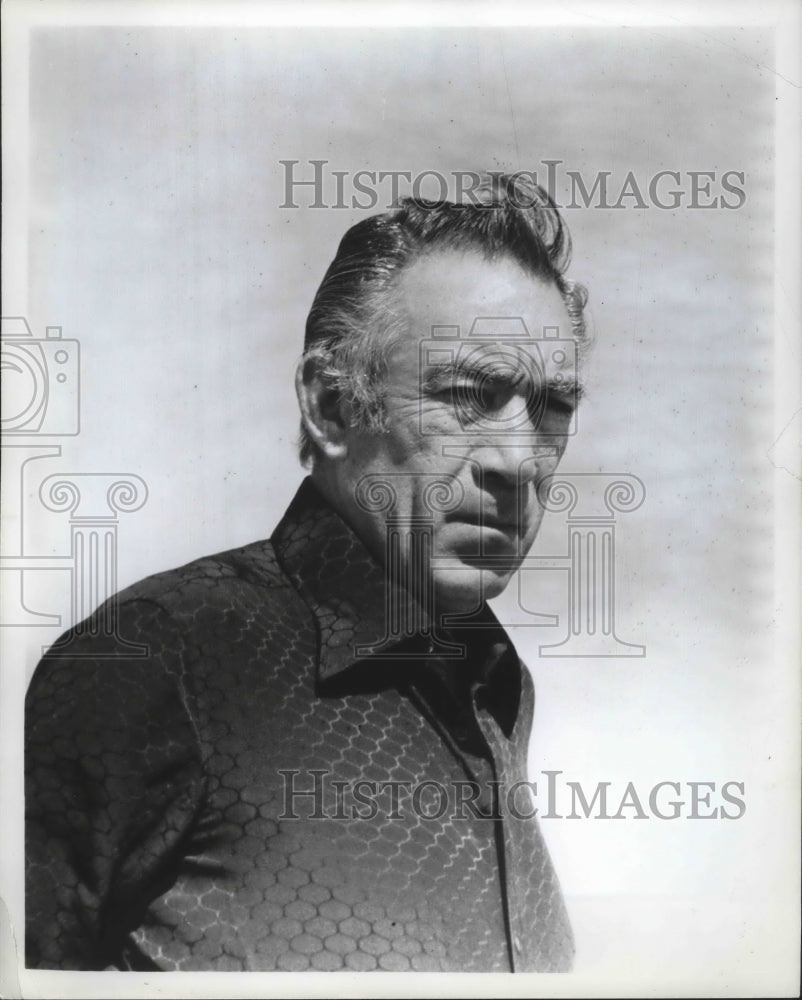 1973 Press Photo Actor Anthony Quinn - fux01154- Historic Images