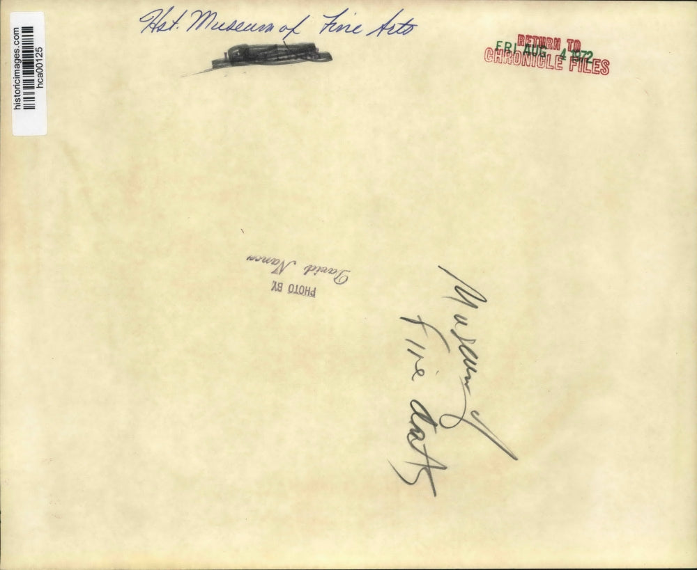 1972 Press Photo Houston Museum of Fine Arts Exhibits - hca00125