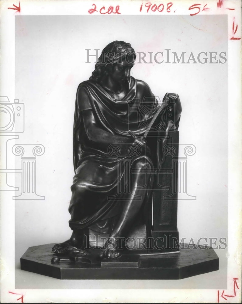 1969 Press Photo Important bronze work found at Houston Museum of Fine Art