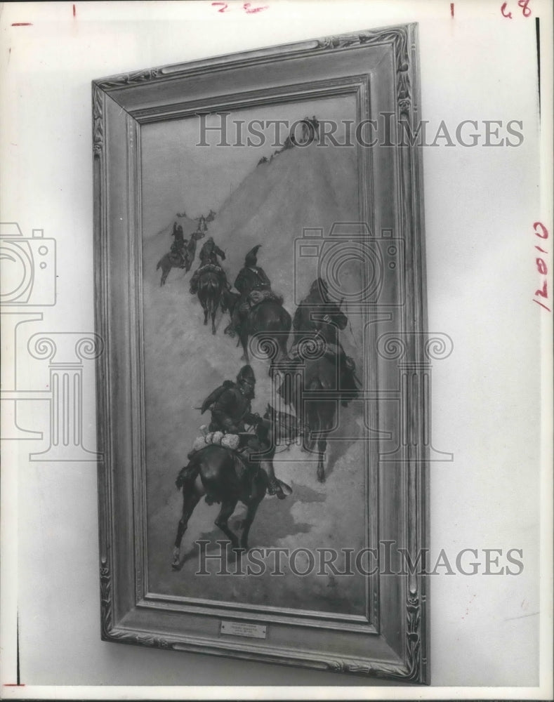 1971 Press Photo "Scouts Climbing Mountain" on display at Museum of Fine Arts