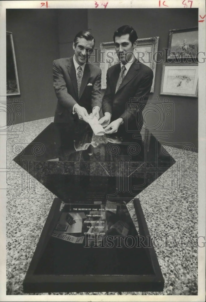 1972 Press Photo Alexander McLanahan & Director deMontebello, Museum of Fine Art