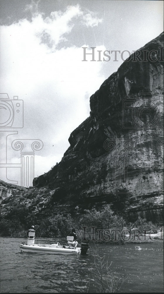 1973 Press Photo Boaters in the Amistad Recreational Area - hca02956
