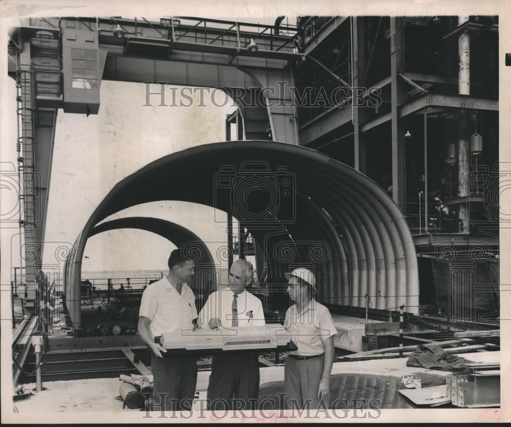 1959 Press Photo Model of Generator at Houston Lighting & Power Company Houston