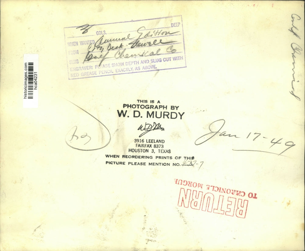 1949 Press Photo Golf Chemical Company - hca04231