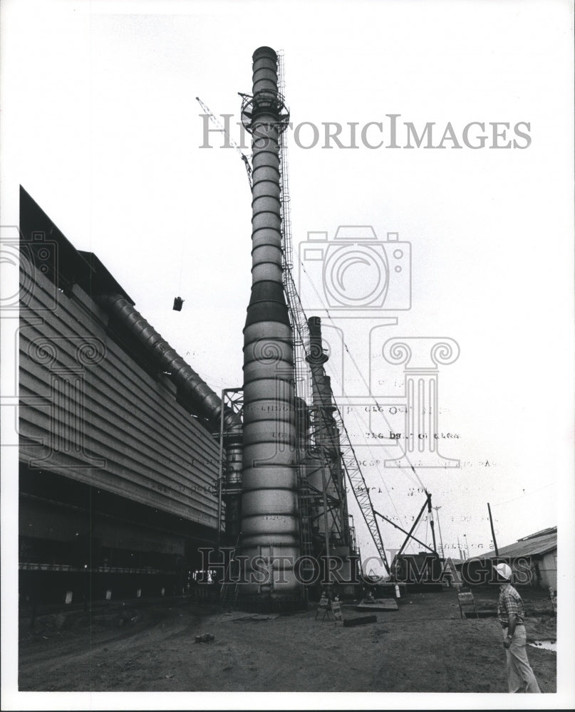 1973 Press Photo Central Air Scrubber System for Furnace-Armco Steel Corp.