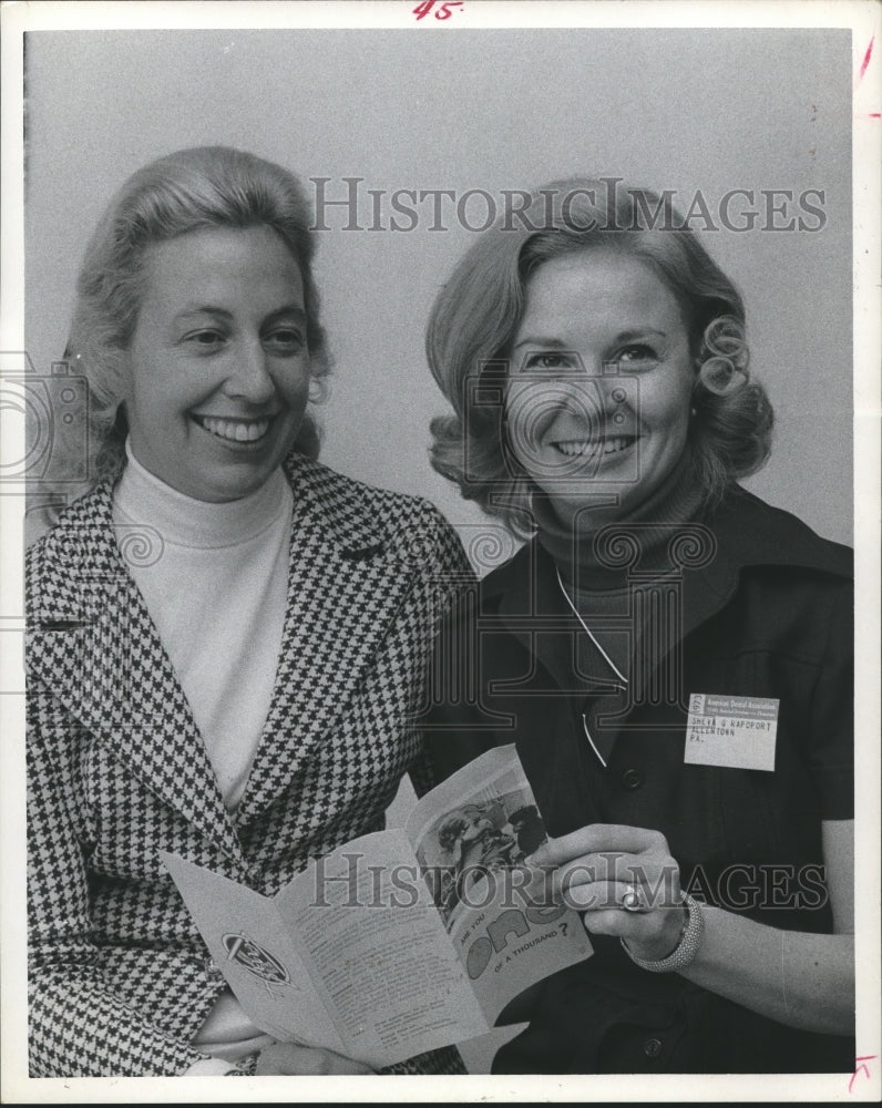 1973 Press Photo Association of American Women Dentists-Woman Dr.s - hca05612