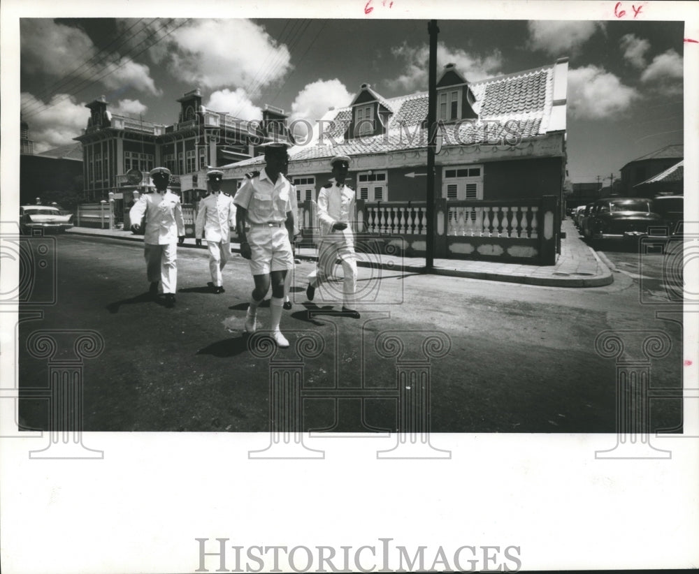 1961 Press Photo Oranjestad, Aruba's capital is a mix of Dutch & Caribbean