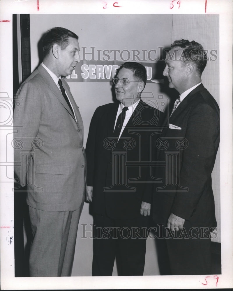 1958 Press Photo Leaders of Oil Progress Week Celebration, Houston - hca08261