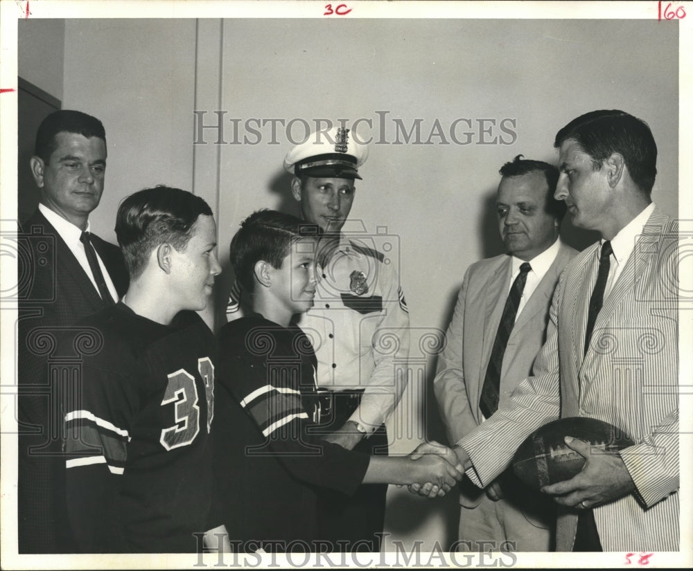 1967 Press Photo The Baby Oilers season sponsored by Houston Police Association