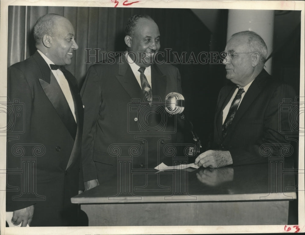 1958 Press Photo President of Texas Southern University, Houston Honored