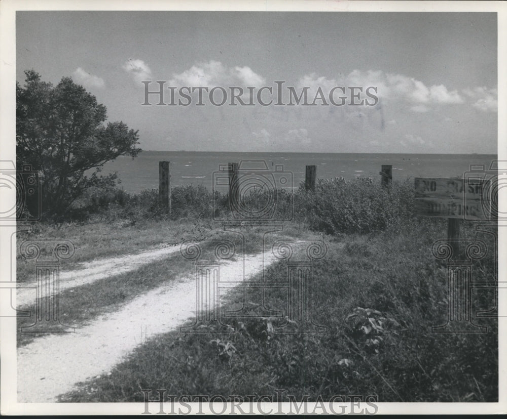 1959 Press Photo Smith's Point in Chambers County, Texas Beaches - hca09132