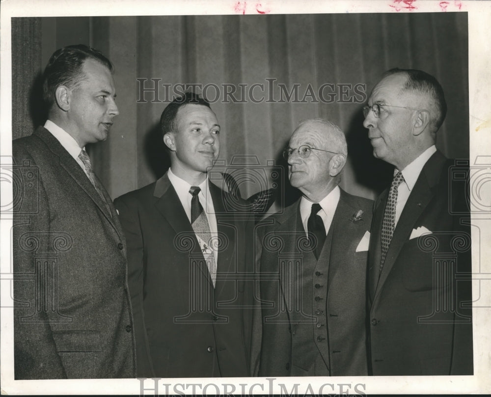 1956 Press Photo Baylor College of Medicine, Students Day Officials - hca09259