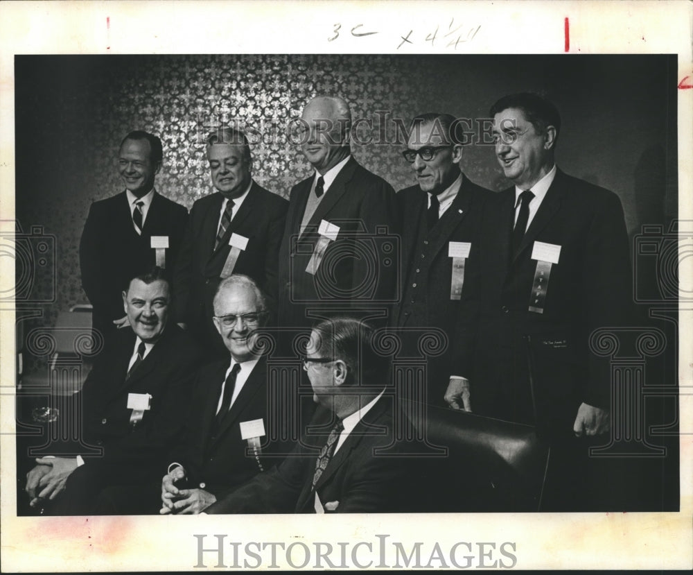 1967 Press Photo Executive Officers of the Houston Chamber of Commerce
