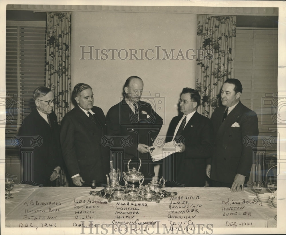 1941 Press Photo Houston Chamber of Commerce, Industrial Affairs Committee- Historic Images