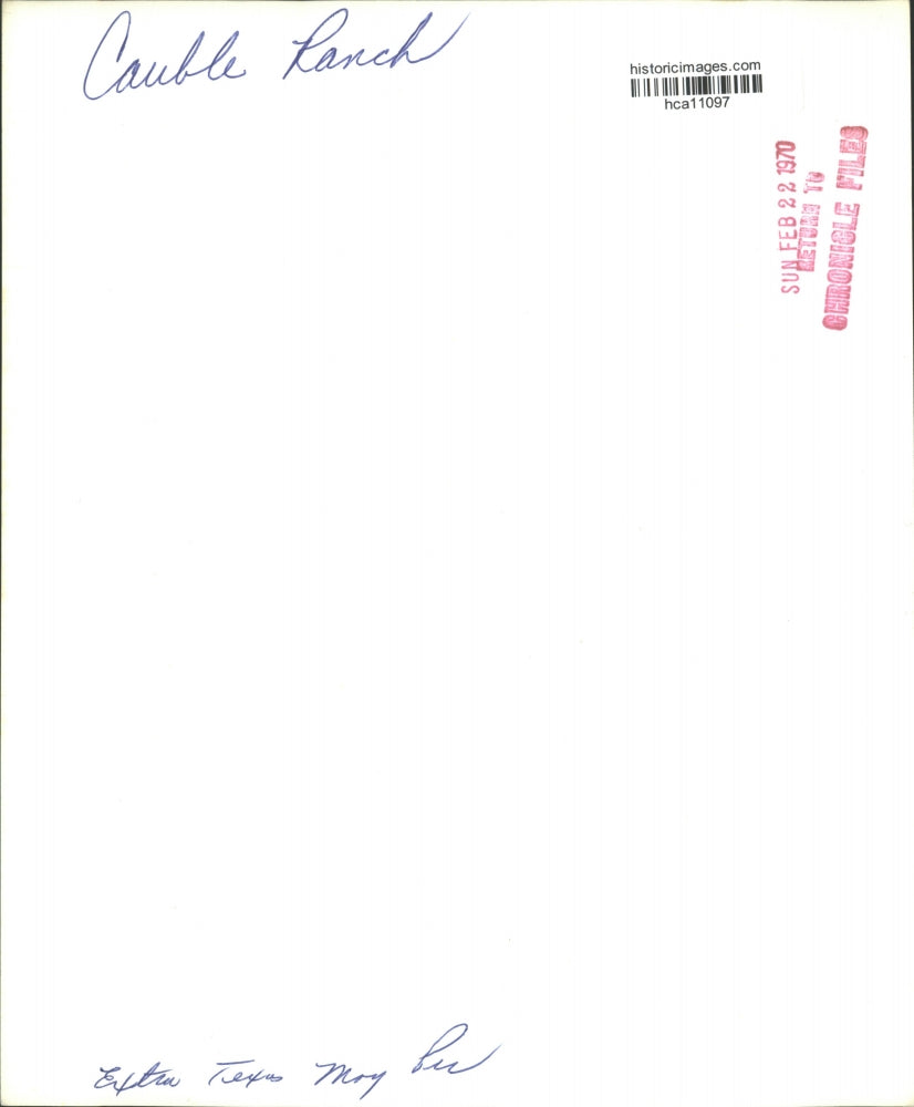 1970 Press Photo Cars parked at Cauble Ranch - hca11097