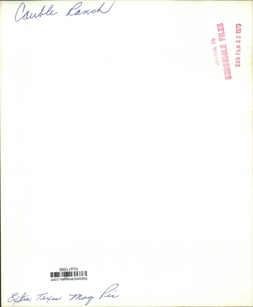 1970 Press Photo Speaking to a crowd at Cauble Ranch - hca11568