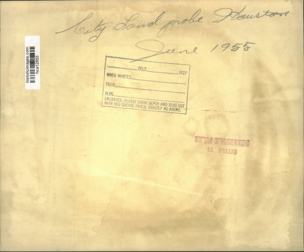 1955 Press Photo Piles of old boards, Houston - hca12853