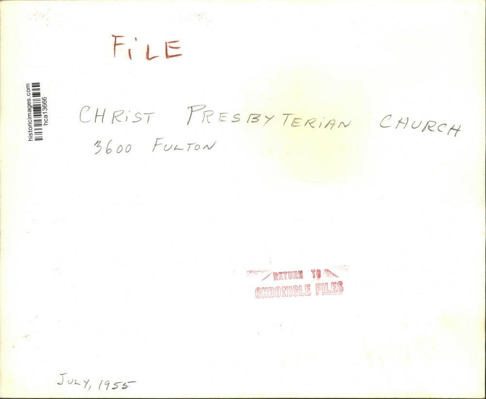 1955 Press Photo Christ Presbyterian Church Building. - hca13666