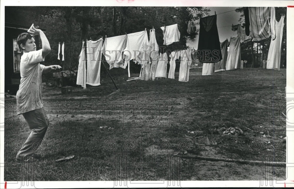 1980 Press Photo John Johnson , summer play, Houston - hca15556