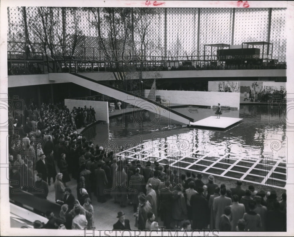 1958 Press Photo The American Pavilion at the Brussels World Fair - hca16346