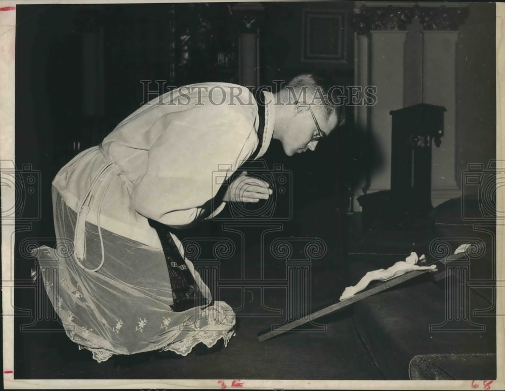 1958 Press Photo Good Friday, Easter service in Houston - hca17301- Historic Images