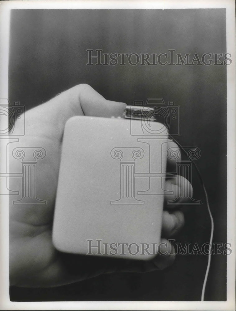 1965 Press Photo Microphones &amp; Electronic Devices. - hca18494- Historic Images