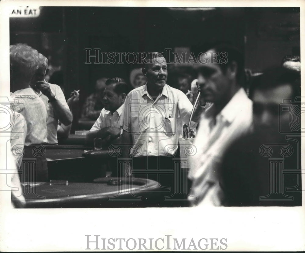 1969 Press Photo Barney O&#39;Melia in his gambling Casino - hca19392- Historic Images