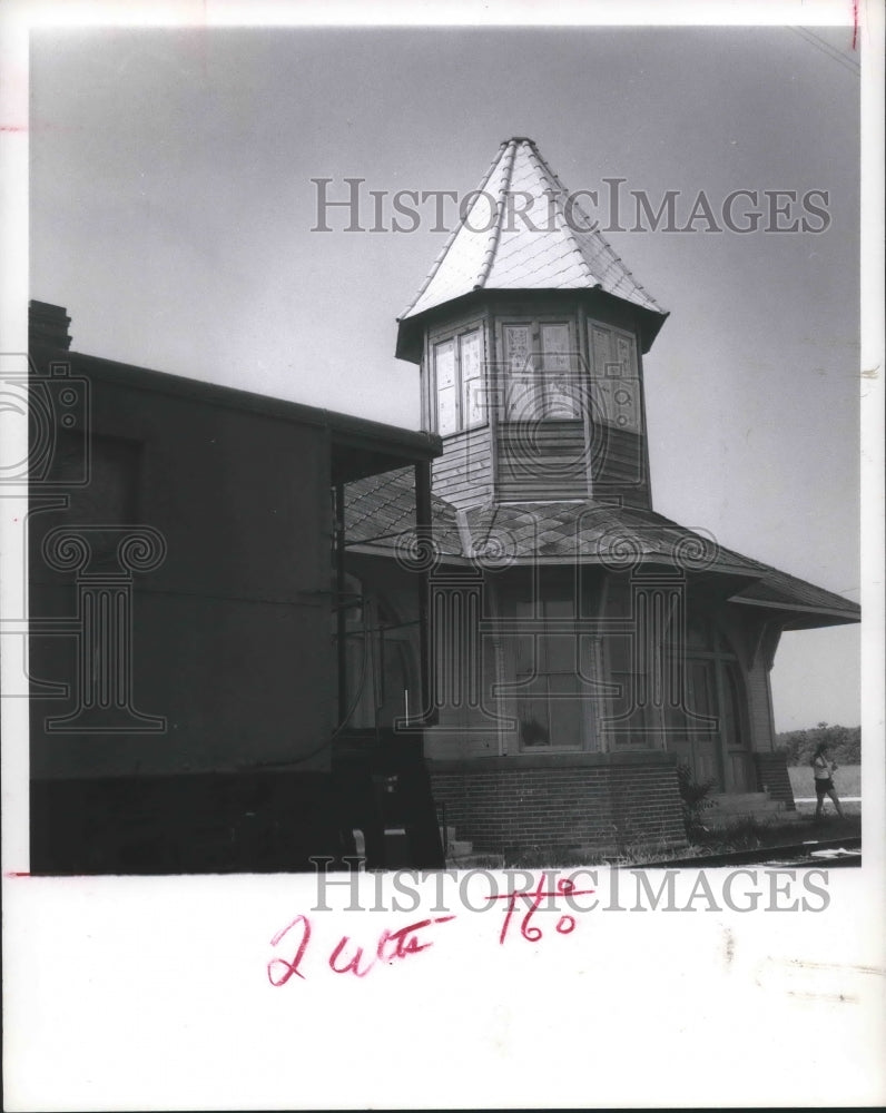 1972 Press Photo Cupola Restored On Dickinson Railroad Museum in Texas.