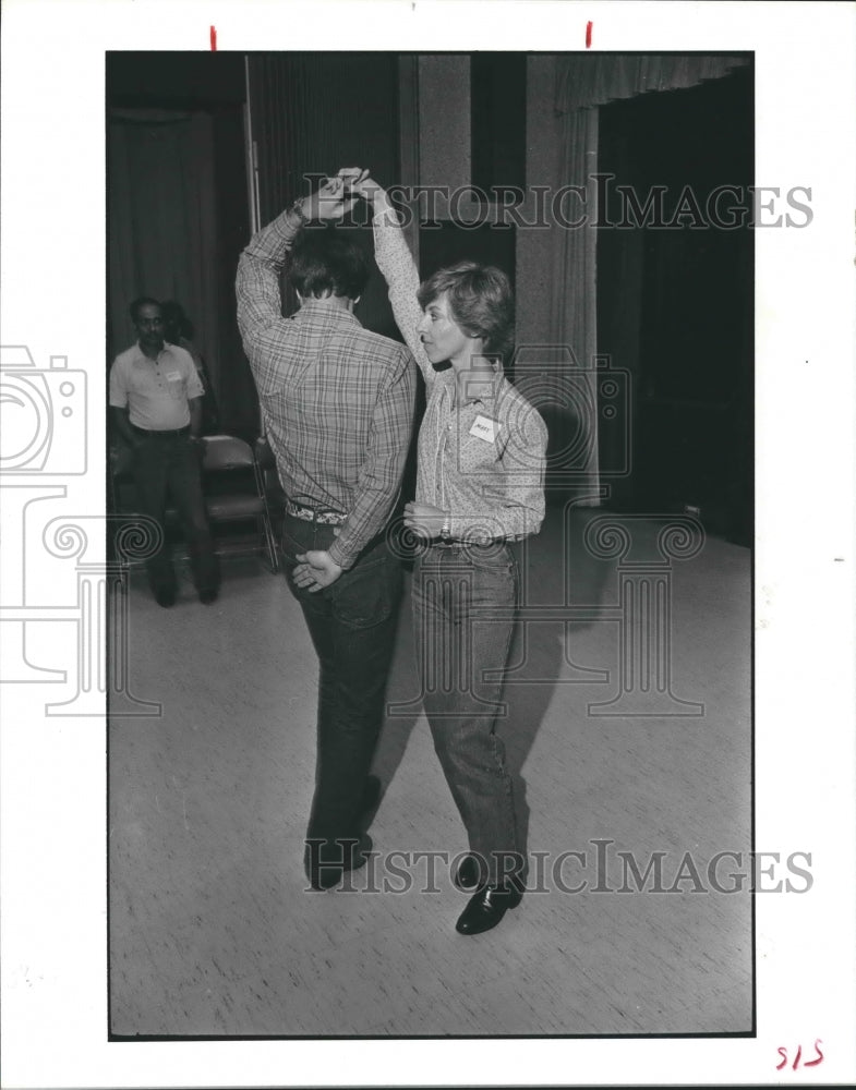 1983 Press Photo George and Mary Stanton At Advanced Country-Western Dance Class- Historic Images