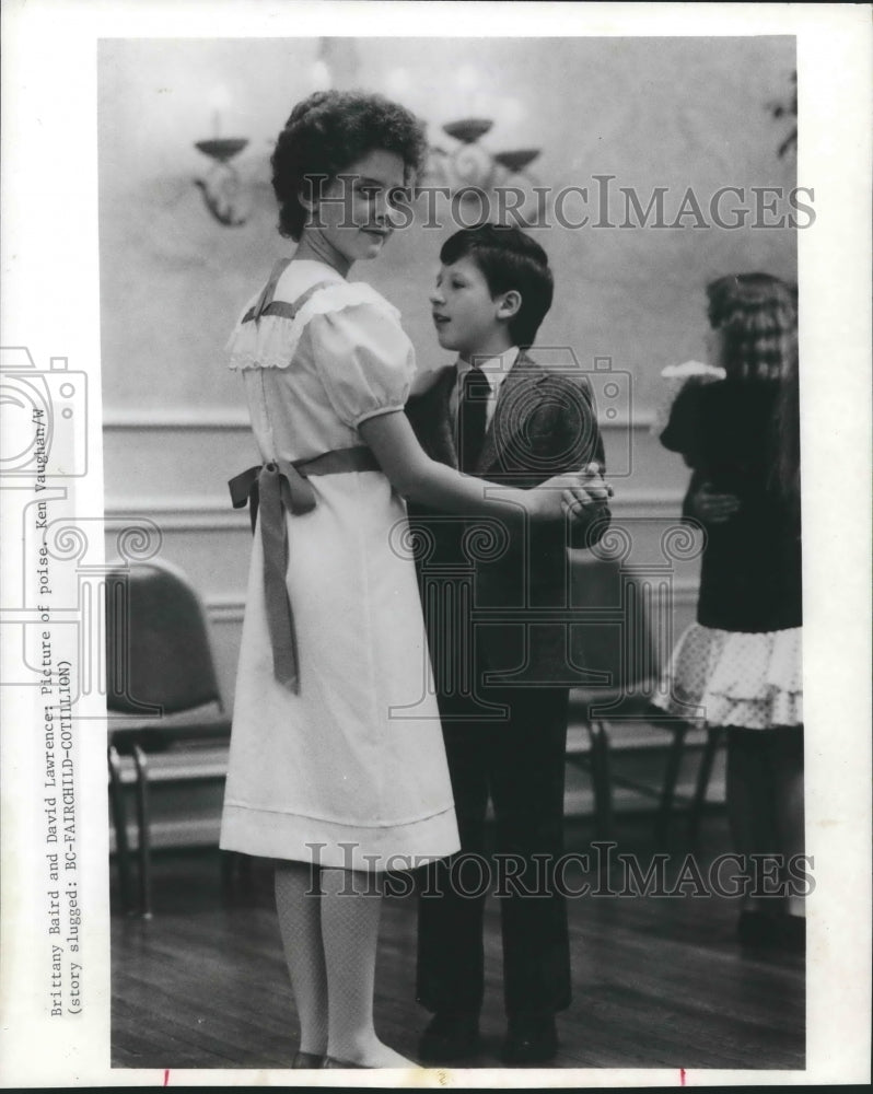 1988 Press Photo Brittany Baird &amp; David Lawrence Dancing. - hca20473- Historic Images