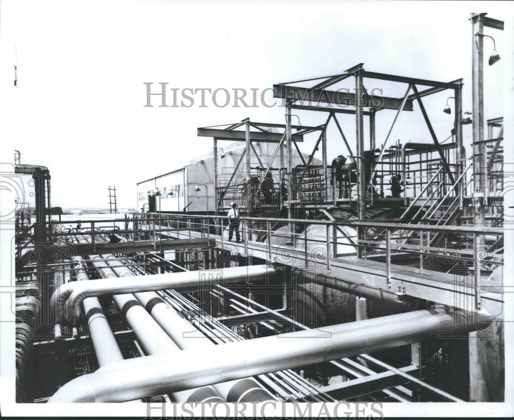 1967 Press Photo Goodrich-Gulf Chemicals new polyisoprene plant in Orange, Texas
