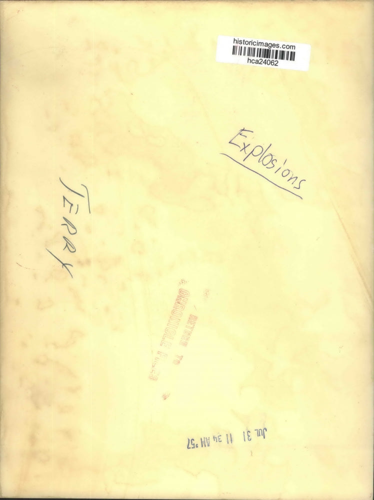 1957 Press Photo Explosion Destroys Home - hca24062