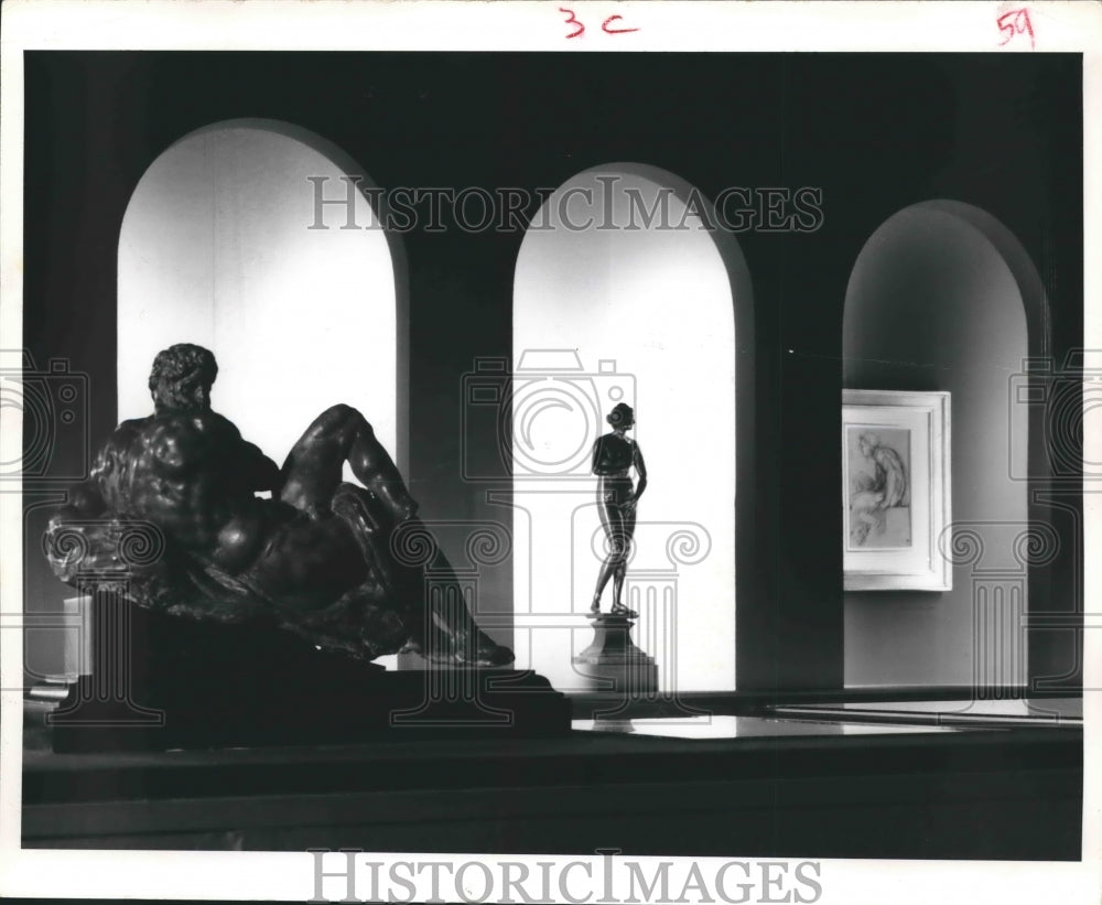 1968 Press Photo Italian Renaissance Artists Exhibited at St. Thomas University