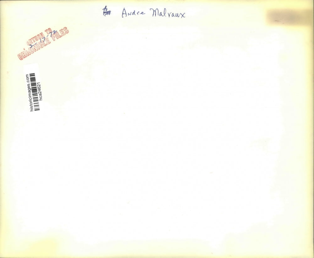 1972 Press Photo French Author Andre Malraux Says Pacific Policy Needed