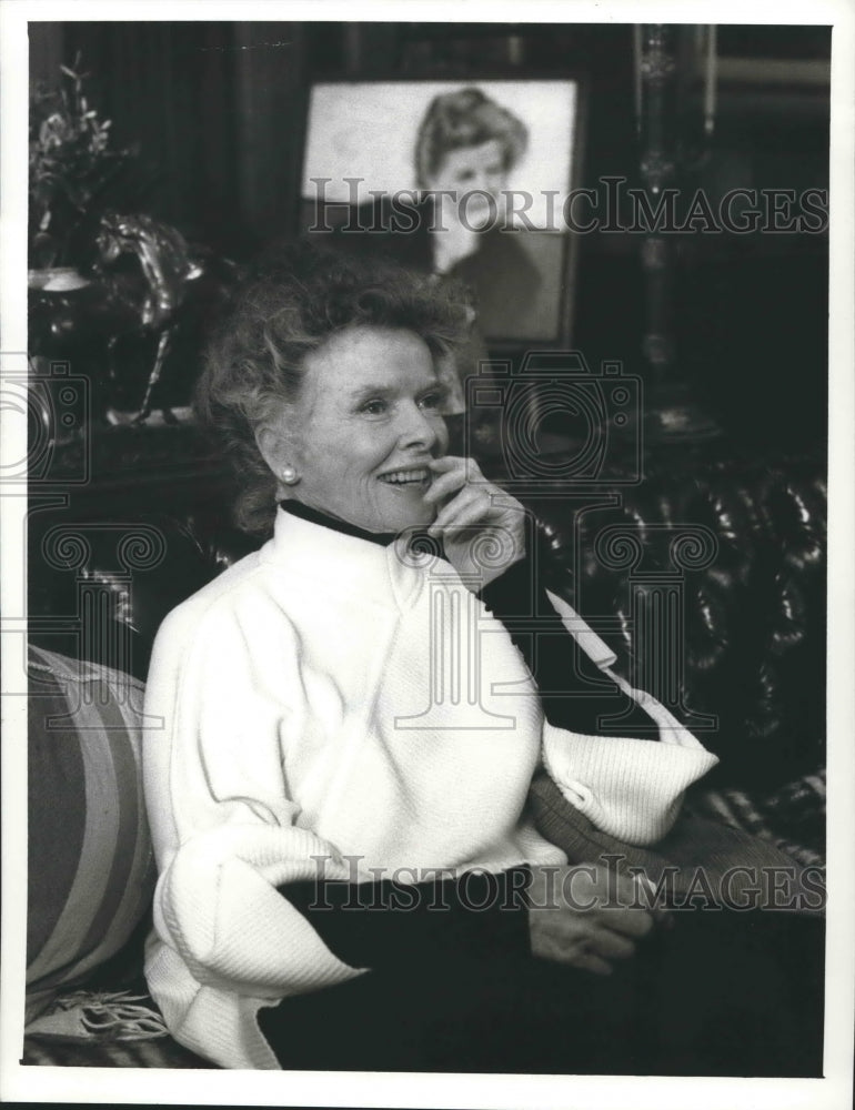 1987 Press Photo Katharine Hepburn in &quot;Mrs. Delafield Wants to Marry&quot; on CBS- Historic Images