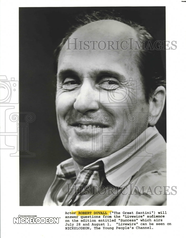 1981 Press Photo Actor Robert Duvall appears on &quot;Livewire&quot; - hca25441- Historic Images