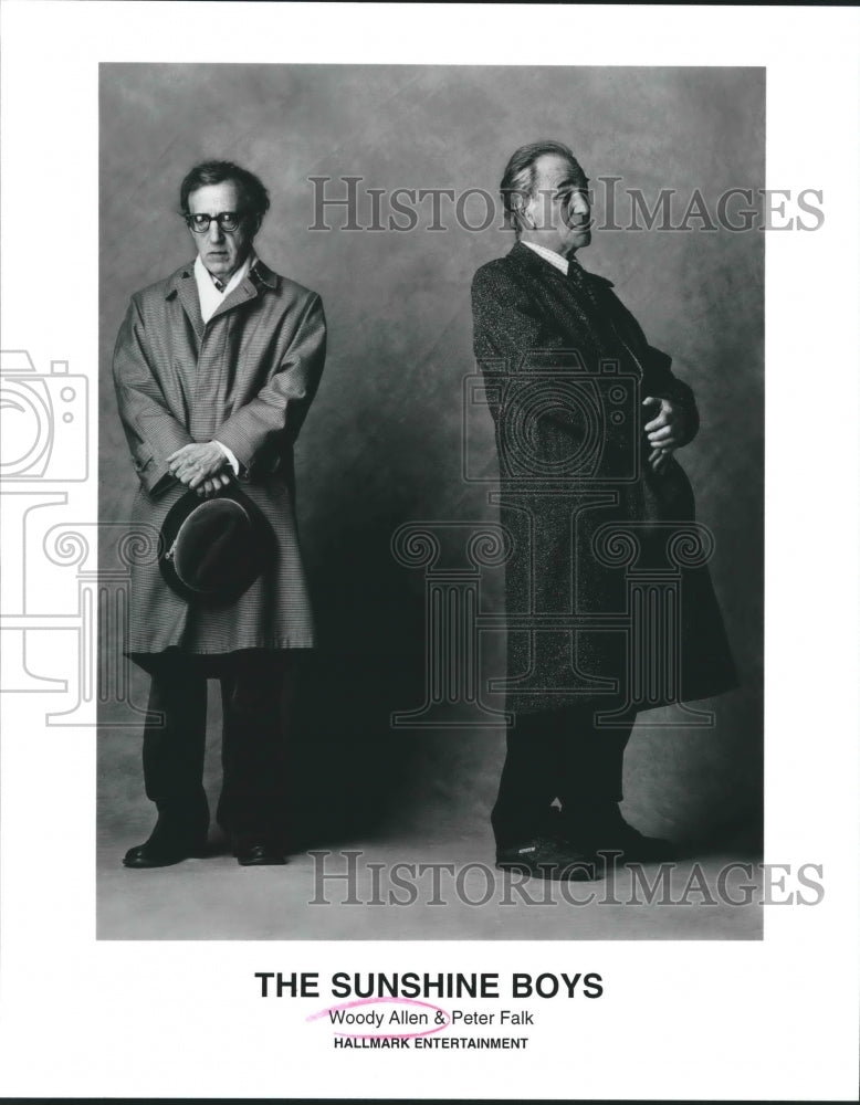 1998 Press Photo Woody Allen &amp; Peter Falk in &quot;The Sunshine Boys&quot; - hca25670- Historic Images