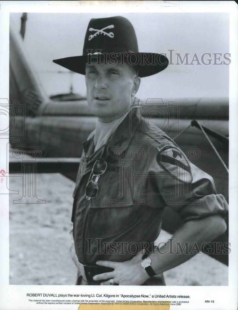 1979 Press Photo Robert Duvall in &quot;Apocalypse Now&quot; - hca25736- Historic Images