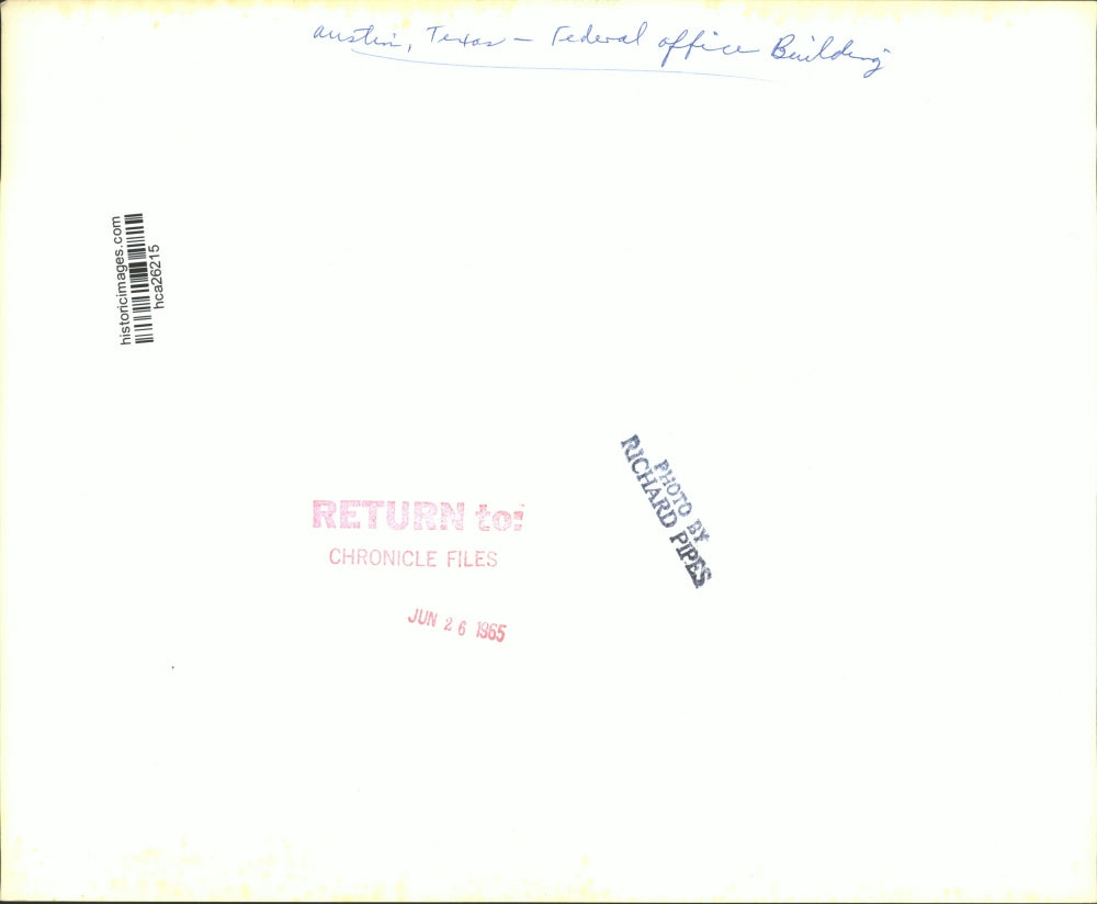 1965 Press Photo Federal Office Building in Austin, Texas - hca26215