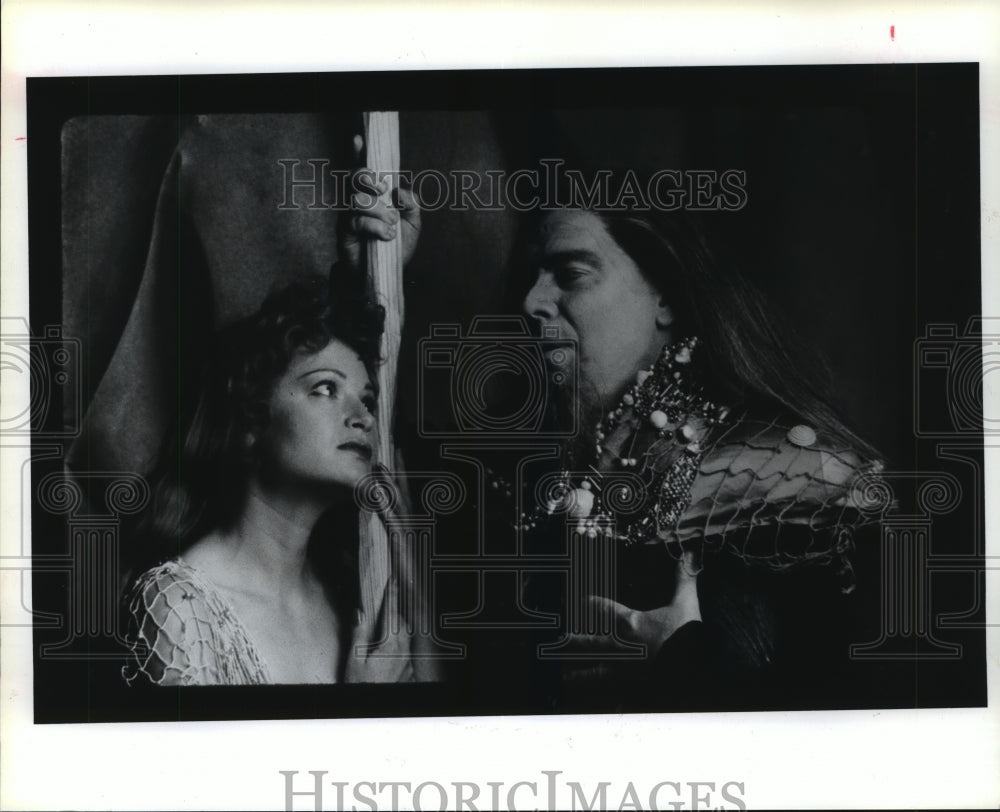 1990 Press Photo Scene from &quot;The Tempest&quot; at Houston Shakespeare Festival- Historic Images