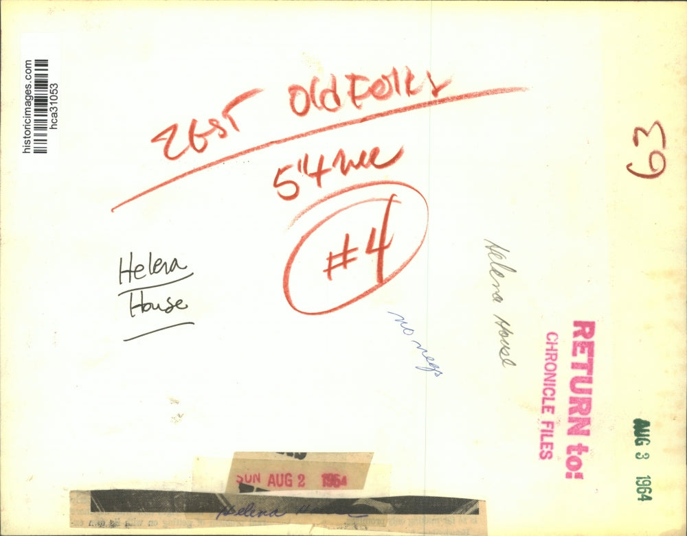 1964 Press Photo Small audience watches musicians at Helena House - hca31053