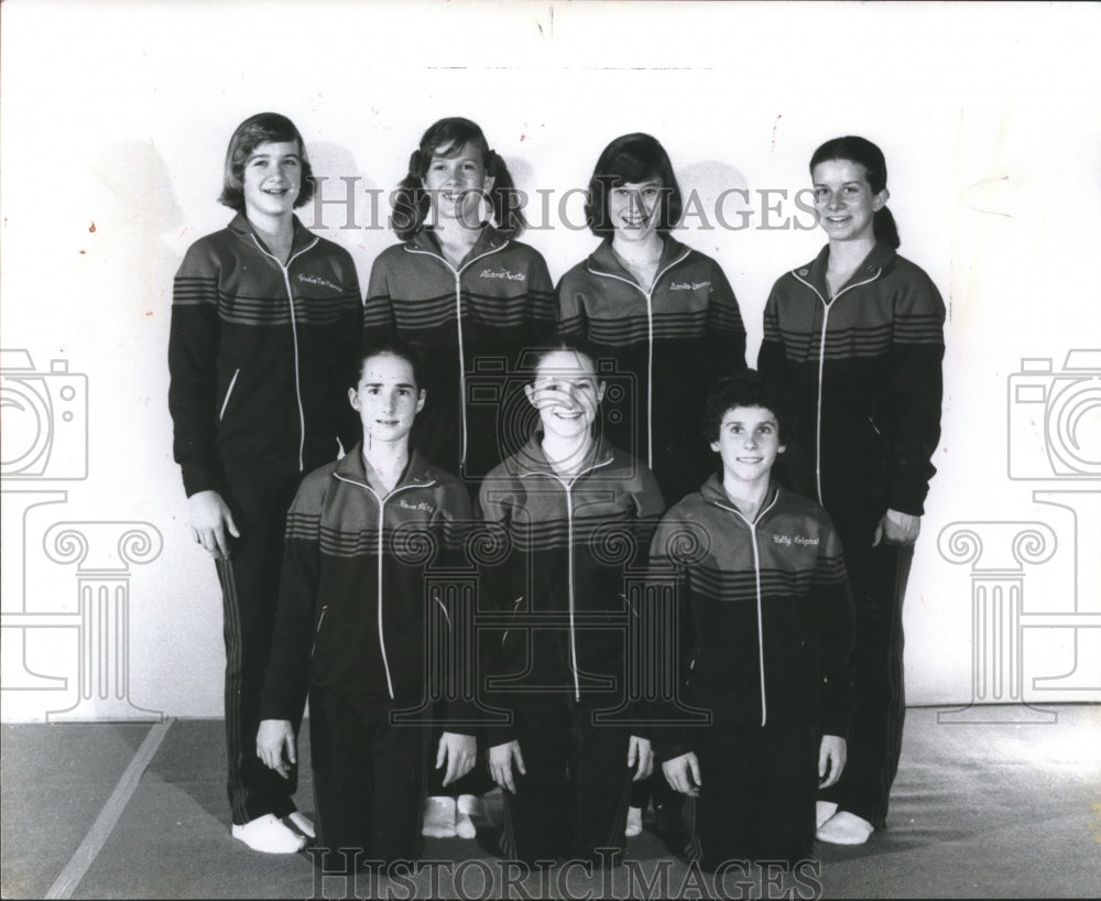 1977 Press Photo Spirit Gym Team of Finch Gymnastics Academy in Houston- Historic Images